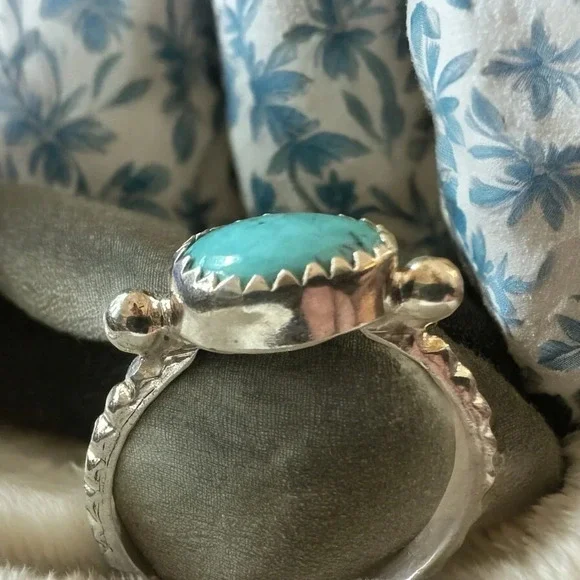 Robin’s Egg Turquoise Sterling Silver Ring (8)